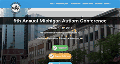 Desktop Screenshot of michiganautismconference.org