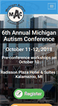 Mobile Screenshot of michiganautismconference.org